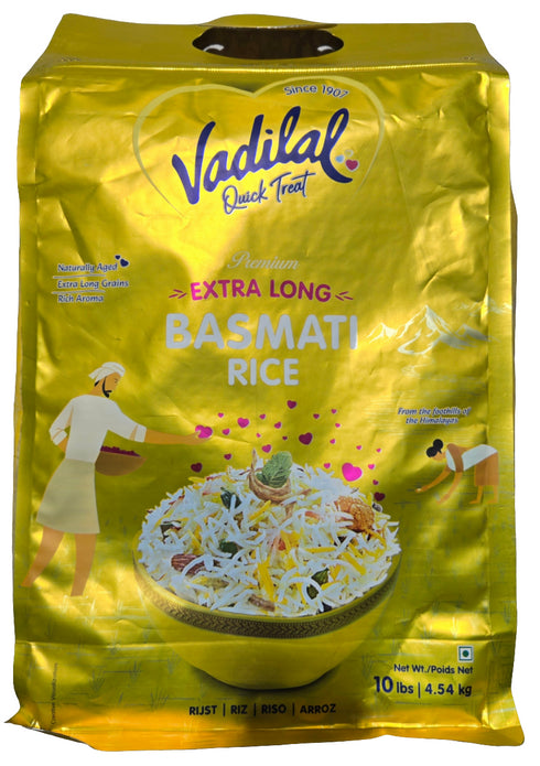 VADILAL - EXTRA LONG BASMATI RICE -10LB
